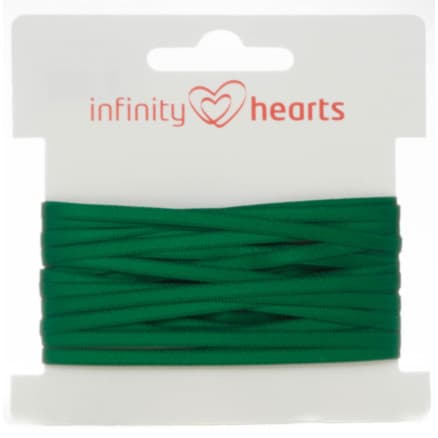 Infinity Hearts Satinband Dubbelsidigt 3mm 587 Mörk Grön - 5m
