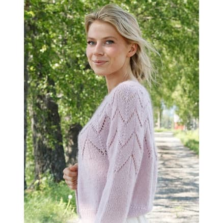 Wishing Well Cardigan by DROPS Design - Cardigan Stickmönster str. S - XXXL