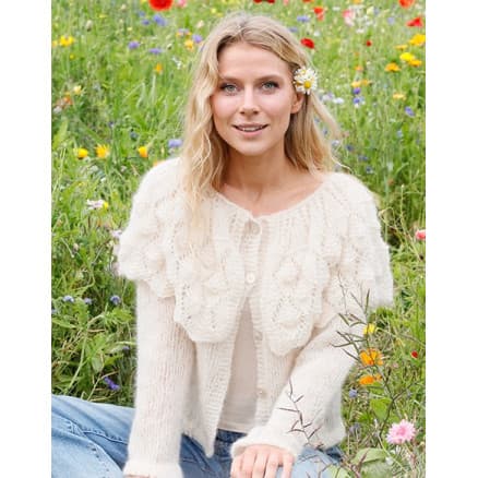 Big Sur Cardigan by DROPS Design - Cardigan Stickmönster str. S - XXXL