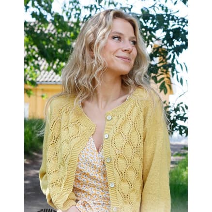 Queen Bee Cardigan by DROPS Design - Cardigan Stickmönster str. S - XXXL