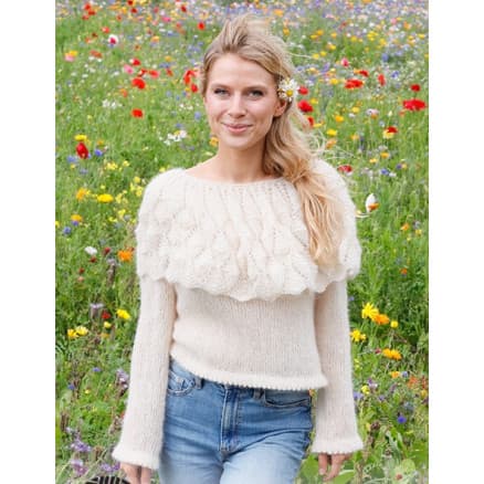 Big Sur Sweater by DROPS Design - Tröja Stickmönster str. S - XXXL