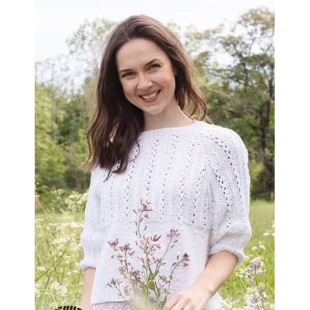 Lost in Summer Sweater by DROPS Design - Tröja Stickmönster str. S - XXXL
