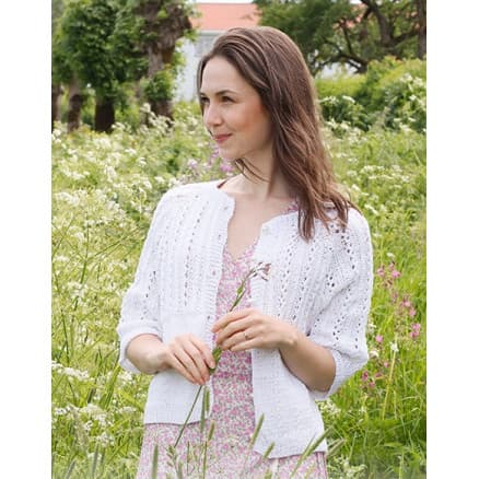 Lost in Summer Cardigan by DROPS Design - Cardigan Stickmönster str. S - XXXL