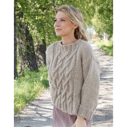 Countryside Road by DROPS Design - Tröja Stickmönster str. S - XXXL