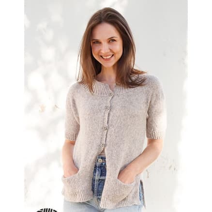 Daisy Lane Cardigan by DROPS Design - Cardigan Stickmönster str. XS - XXL