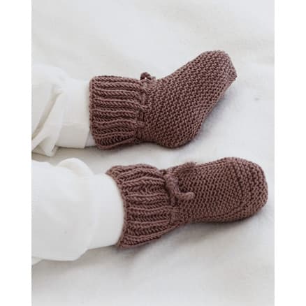 Chocolate Toes by DROPS Design - Baby sockar Stickmönster str. 0/1 mån - 3/4 år