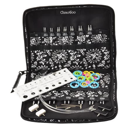 ChiaoGoo Spin Komplett Set med Utbytbara Ändstickor Bambu 40-56-76 cm 2,75-10 mm 13 storlekar