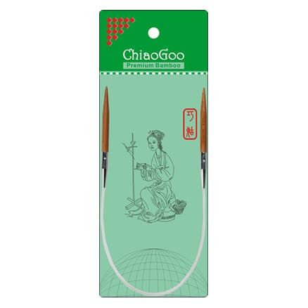 ChiaoGoo Bamboo Rundstickor Bambu 40 cm 3,5 mm Patina