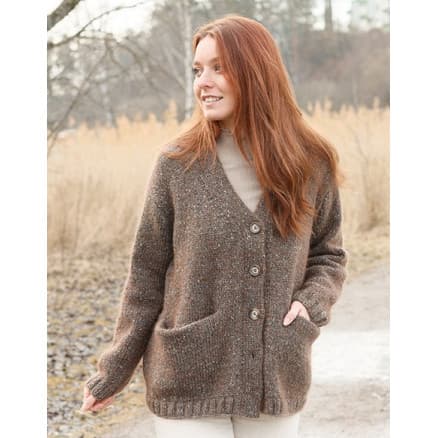 Autumn Woods Cardigan by DROPS Design - Cardigan Stickmönster str. XS - XXL