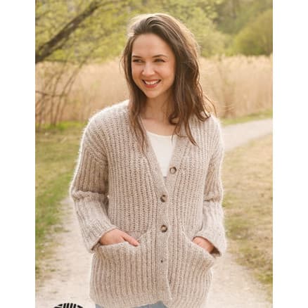 Autumn Medley Cardigan by DROPS Design - Cardigan Stickmönster str. S - XXXL