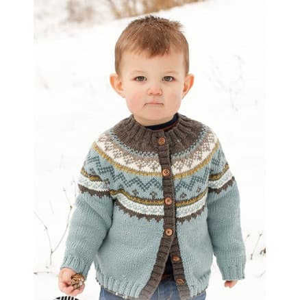 Edge of the Woods Jacket by DROPS Design - Cardigan Stickmönster str. 2-12 år