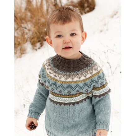 Edge of the Woods Jumper by DROPS Design - Tröja Stickmönster str. 2-12 år