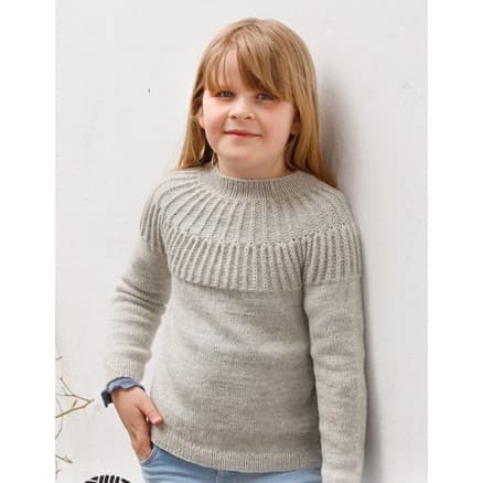 Hermine by DROPS Design - Tröja Stickmönster str. 2-12 år
