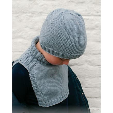 Mister Chill by DROPS Design - mössa och fuskolle stickmönster strl. 2 - 12 år