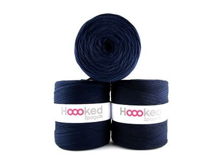 Hoooked Zpagetti Trikågarn Unicolor 16 Mörkblå Nyanser 1 st.