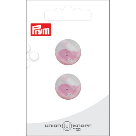 Prym Plastknapp Rosa Val 18mm - 2 st.