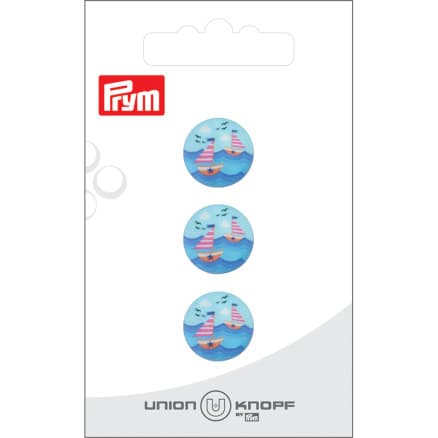 Prym Plastknapp Röd Båt 15mm - 3 st.