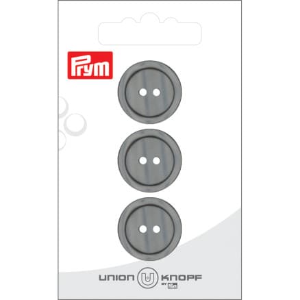 Prym Plastknapp Grå 20mm - 3 st.