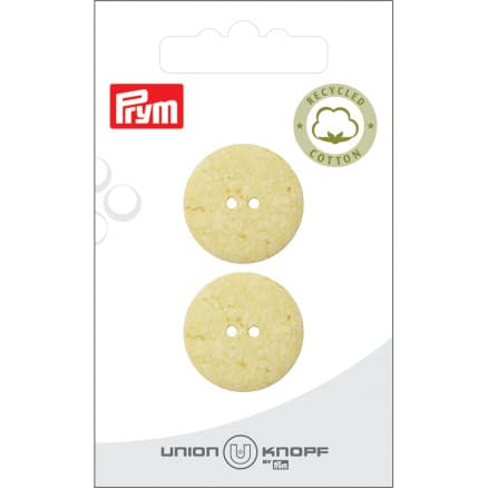 Prym Tygknapp Gul 23mm - 2 st.