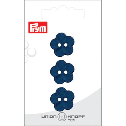 Prym Plastknapp Blomma Marin 18mm - 3 st.