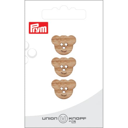 Prym Träknapp Nalle 18mm - 3 st.