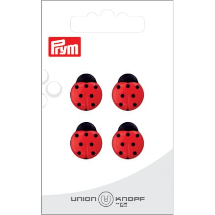 Prym Plastknapp Nyckelpiga 14mm - 4 st.