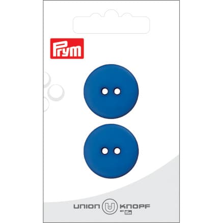 Prym Platt Plastknapp Blå 23mm - 2 st.