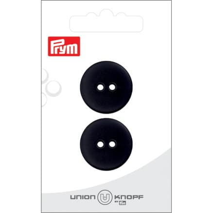 Prym Platt Plastknapp Svart 23 mm - 2 st.