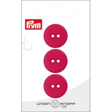 Prym Platt Plastknapp Rosa 20 mm - 3 st.