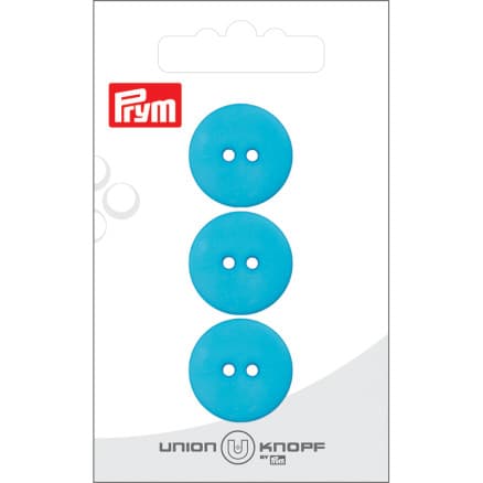 Prym Platt Plastknapp Turkos 20mm - 3 st.