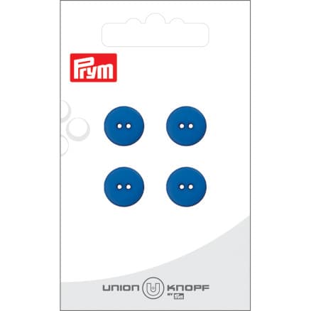 Prym Platt Plastknapp Blå 12 mm - 4 st