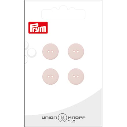 Prym Platt Plastknapp Rosa 12mm - 4 st.