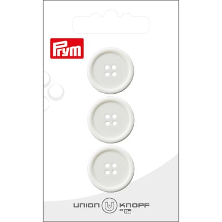 Prym Plastknapp Vit 20 mm - 3 st.