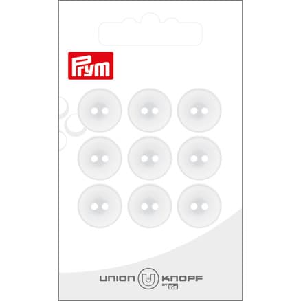 Prym Plastknapp Vit 14 mm - 9 st.
