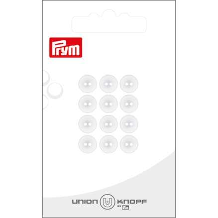 Prym Plastknapp Vit 8 mm - 12 st.