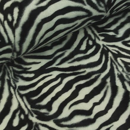 Pälsimitation Tyg 155cm 3 Zebra - 50cm