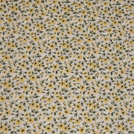 Bomullspoplin Blommor 150cm 008 - 50 cm