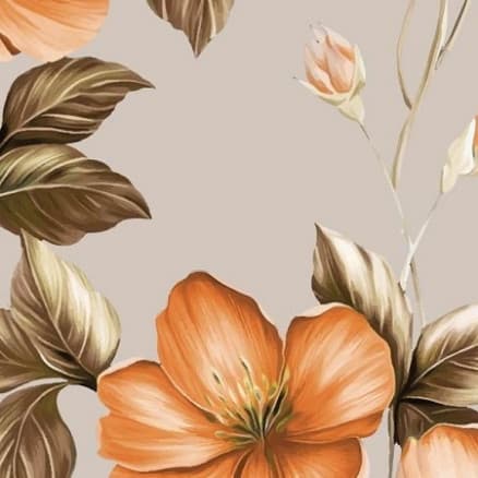 Bomullsjersey Print Tyg 150cm 008 Blommor - 50cm