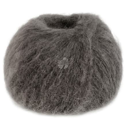 Lana Grossa Mohair Moda Garn 15 Mörkgrå