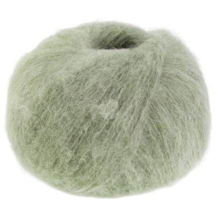 Lana Grossa Mohair Moda Garn 03 Grå Grön