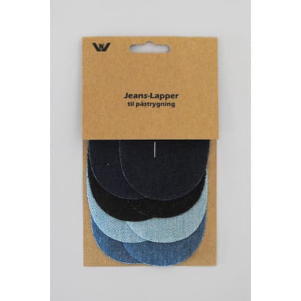 Jeans Minilappar Assorterade Blå 10,5x13,2cm - 4x2 st