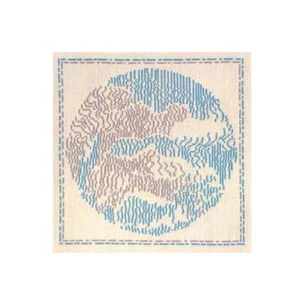 Drottningens Broderi - Broderikit - Danskt väder mars 24 x 24 cm - Design av drottning Margrethe II
