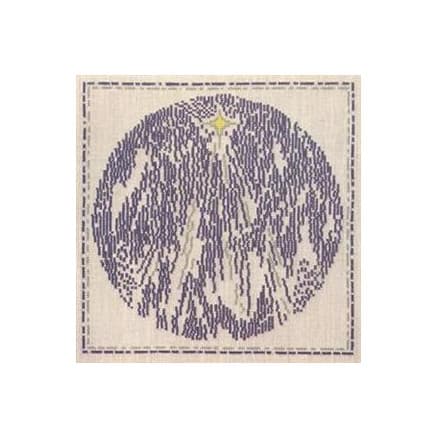 Drottningens Broderi - Broderikit - Danskt väder december 24 x 24 cm - Design av drottning Margrethe II