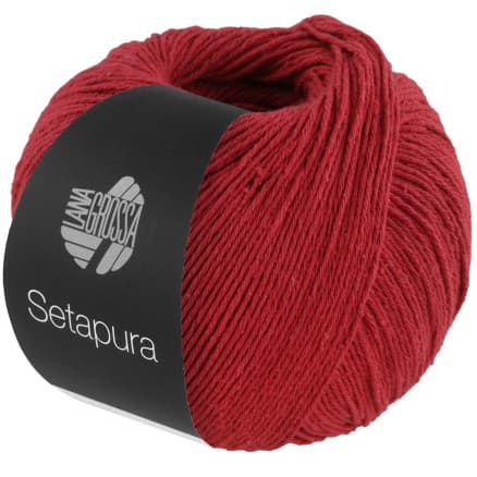 Lana Grossa Setapura Garn 9 Röd