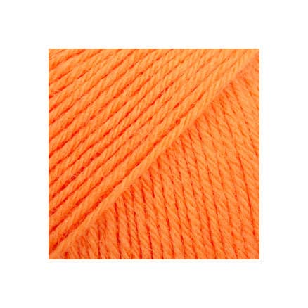 Drops Fabel Garn Unicolor 119 Elektrisk Orange