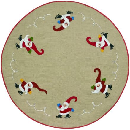 Permin Broderikit Tomtar på skridskor 100x100