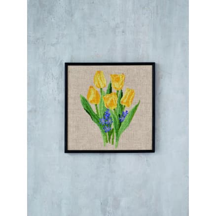 Permin Broderikit Gula Tulpaner R5796 30x30cm