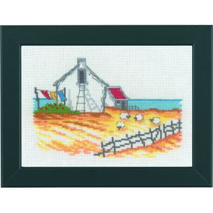 Permin Broderikit Får på stranden 18x13cm