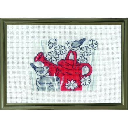 Permin Broderikit Vattenkanna 10x15cm