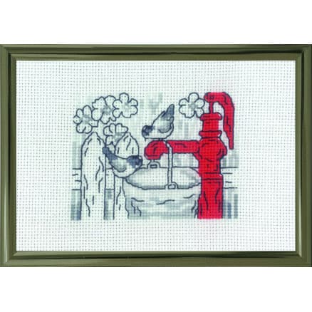 Permin Broderikit Vattenpost 10x15cm